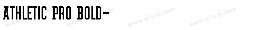 Athletic Pro Bold字体转换